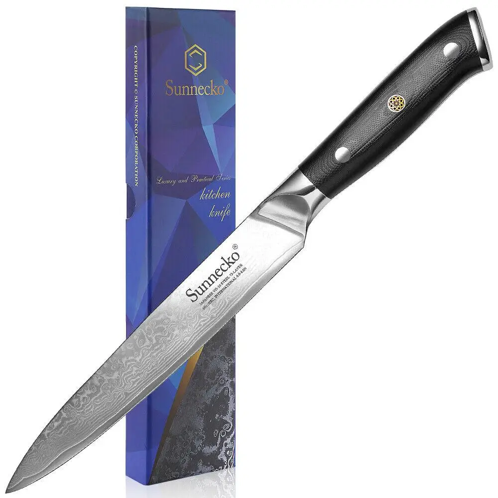 Sunnecko 8-Inch Damascus VG10 Steel Chef Knife with G10 Handle Made in China Kitchen Specialty Tool Sunnecko 8-Inch Damascus VG10 Steel Chef Knife with G10 Handle Made in China Kitchen Specialty Tool