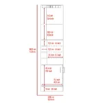 Seattle Bar Cabinet, Eight Bottle Cubbies, Two Large Open Shelves - Image 3