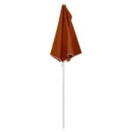 W2B VidaXL Terracotta Garden Parasol 100% Polyester Fabric with Steel Base Stylish Patio Umbrella & Base – top view