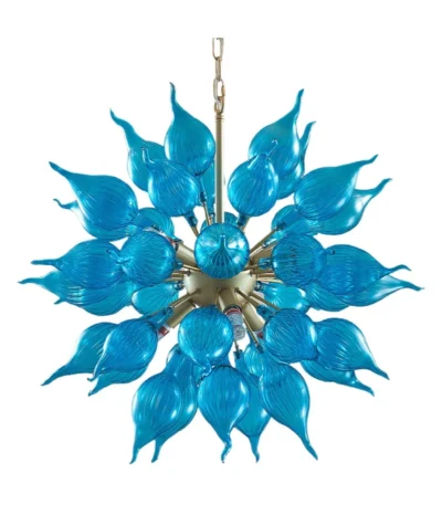 Home Design Fancy Pendant Light House Lighting Ceiling Lamp Decorative Modern Murano Style Led Blown Glass Chandelier