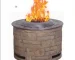 Goldoma smokeless fire pit with stackstone look burning wood pellets at a campsite