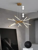 Modern Remote Control for Living Room Dining Room Bedroom Kitchen Ceiling Pendant Light Design Suspension LED Chandelier