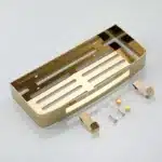 Bathroom Shelf Bath Storage Holder Wall Mounted Gold Stainless Steel Square Bath Shower Shelf Bath Shampoo Holder Corner