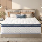 Queen pocket spring mattress with foam – 12 inch thick medium firm mattress