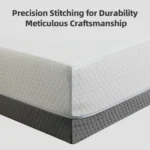 Goldoma 10-Inch Queen Gel Foam Mattress – 7-Zone Medium Firmness with Perforated Cooling Layer – close-up detail