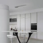 Modern LED Pendant Chandelier, Dimmable 3-Light Cluster Hanging Lamp with Chrome Finish for Dining Room, Living Room,