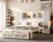 Goldoma Twin Size Wooden Bed with Two Storage Lockers, Drawer Storage, and Shelf on Headboard - Natural Rattan White