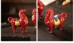 Chinese Red Tang Dynasty Horse Statue - Success Ceramic Horse Figurine, Office Desk Decor, Feng Shui Wealth Ornament