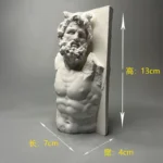 Miniature Roman Mythology Plaster Statue, European Art Ornament, Retro Sculpture, Home Interior Decor, Office Decor – in a