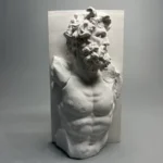 Miniature Roman Mythology Plaster Statue, European Art Ornament, Retro Sculpture, Home Interior Decor, Office Decor