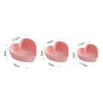 Heart Shaped Bowl Love Heart Ceramic Steamed Egg Bowl Candy Color Dessert Salad Plate 7 Inch Cake Fruit Plate Kitchen