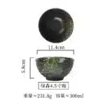 4.5inch Japanese Ceramic Rice Bowl Porcelain Dishes Pretty Restaurant Table Top items Soup Noodles Sauce Bowls Dinnerware
