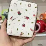 German V Bao Tableware Christmas Biscuits Plate Dish Rectangular Plate Mug Plate Salad Dish – side view