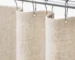 Linen Shower Curtain Beige Boho Farmhouse Shower Curtains for Bathroom Natural Cloth Cotton Fabric Liner Cream