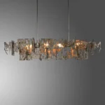 Postmodern Retro metal fragment Art Ceiling Chandelier Showroom Kitchen island Hanging lights Dining room Home decor