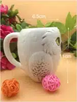 Creative Owl Mug Ceramic Mugs,Ceramic Milk Tea Cup Breakfast Morning Mug Coffe Cup Xmas Gift Collection,Cartoon Coffee cup