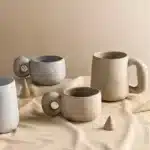 300/600ml Japanese Stoneware Retro Coffee Mug Breakfast Milk Oatmeal Cups Office Couple Water Mug Design Style Mug Birthday
