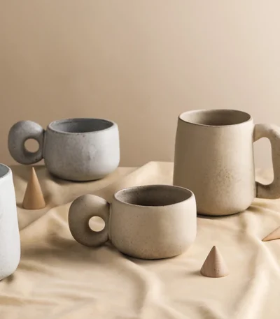 300/600ml Japanese Stoneware Retro Coffee Mug Breakfast Milk Oatmeal Cups Office Couple Water Mug Design Style Mug Birthday