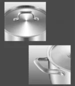 316 stainless steel soup pot Extra thick food grade soup pot Thickened double ear pot Electromagnetic furnace gas special pots - Image 25