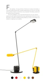 Black floor lamp with a large drum shade, providing soft diffused light in a bedroom.