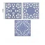 3pcs Silicone Placemats Square Heat Resistant Mats Placemat Kitchen Tableware Mat Hot Pots and Pans Coaster Kitchen