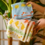 Cute Graffiti  Pears Patter Cotton Soft Face Towel for Kids Absorbent Bath Towel Comfortable Cotton Household Towel Beach Towels - Image 16