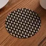 Waterproof Round Anti-slip Heat Resistant Woven Coasters Placemat Hot Drink Coffee Tea Wine Mug Cup Pad Mats – styled in a