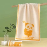 1Pc 25x50cm Cotton Cartoon Kung Fu Panda Absorbent Soft Bathroom Children Hand Towel Chinese New Year Gift – in a cozy room