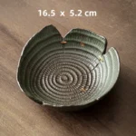 Retro Japanese Ceramic Pot Bearing Holder Japanese Dry Brew Table Tea Tray Fruit Snack Plate Tableware - Image 13