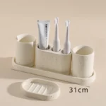 Bathroom Lotion Bottle Toothbrush Holder Tray Toiletry European Home Bathroom Products Hotel Electric Toothbrush Shelf – top