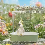 Parrot Bathtub Accessory Bathing Box Parrot Shower Bird Bathtub Bird Bath Shower for Conure Budgie African Grey Garden