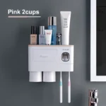 Magnetic Adsorption Inverted Toothbrush Holder 2 Automatic Toothpaste Squeezer Dispenser Storage Rack Bathroom Accessories