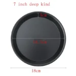 6 to 12inch Premium Non-Stick Pizza Pan Bakeware Carbon Steel Pizza Plate Round Deep Dish Pizza Pan Tray Mold Mould Baking Tools - Image 14
