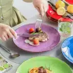 vancasso 6/12 Piece Multicolour 10.4 inch Dinner Plate Set Handpainted in Rustic Look 26.5cm Serving Plate for