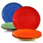 vancasso 6/12 Piece Multicolour 10.4 inch Dinner Plate Set Handpainted in Rustic Look 26.5cm Serving Plate for
