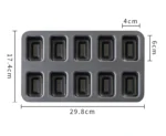 Japanese Cake Baking Tray Metal Baking Mold 10-Piece Bakeware Madeline Cake Fisher South Pound Cake Bakery Kitchen Accessories - Image 10