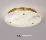 Modern natural marble ceiling lamp luxury home decoration room ceiling chandelier Nordic bedroom dining room Corridor