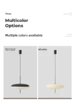 Modern LED UFO Pendant Lamp, Minimalist Designer Chandelier for Bar, Dining Room, Bedroom, Artistic Decor – styled in a
