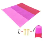 2022 Oversized Beach Towel Mat Sand Free Beach Wind Proof Waterproof Picnic Blankets Beach Mat Oversized Pocket Picnic 4 Anchor - Image 23