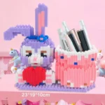 New StellaLou Lotso Pen Holder Building Blocks DIY Handmade Gifts for Children Desktop Ornaments – in a cozy room setting