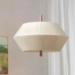 Wabi Sabi Hemp Rope Rattan Led Pendant Light For Living Room Dining Room Bar Hotel Wood Chandelier Hanging Lamp Fixture