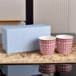 Crystal Swan Espresso Cup and Saucer Tea Set High Value Gift Box for Housewarming Present Luxury Tableware Cups and Mugs