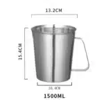 304 Stainless Steel Measuring Cup with Inner Scale Design Kitchen Scale Cup Liquid Pull Flower Cup Kitchen Tools bake supply