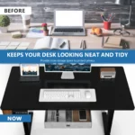 JHK Electric Standing Desk Height Adjustable 55x24 Inch Computer Desk Workstation Ergonomic Work Table for Home Office