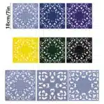3pcs Silicone Placemats Square Heat Resistant Mats Placemat Kitchen Tableware Mat Hot Pots and Pans Coaster Kitchen
