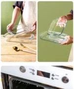 Bakeware Glass Platter for Oven Baking Tray Baking Tools and Accessories Kitchen Utensil Cooking Utensils Gadgets Dishes Pans - Image 13