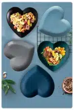 Creative Heart Ceramic Dinner Cooking Dishes Home Barbecue Salad Plate Oven Dessert Cake Plate Hotel Restaurant Tableware