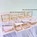 Wedding Buffet Cake Sweet Food Bread Cake Flower Dessert Holder Dessert Table Cake Stand Buffet Banquet Tea Break Metal Holder - Image 8