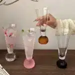 Creative Crystal Glass Glasses Cocktail Goblet Glass Cup Colorful Ball Champagne Glass Cold Drink Cup Juice Cup Beverage Cup
