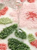 Creative Flower Bath Mat Home Bathroom Decoration Rug Thickened Flocking Super Fiber Carpet Absorbent Foot Mat Anti-slip